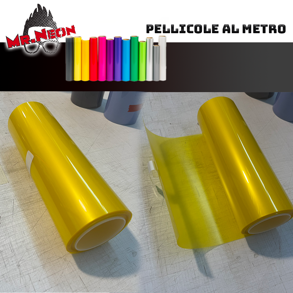 Pellicola Gialla TPH per Fari – Vendita al Metro Lineare