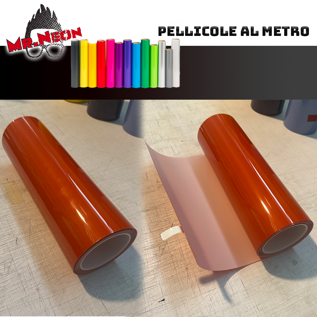 Pellicola Rossa TPH per Fari Auto – 30 cm Altezza – Vendita al Metro