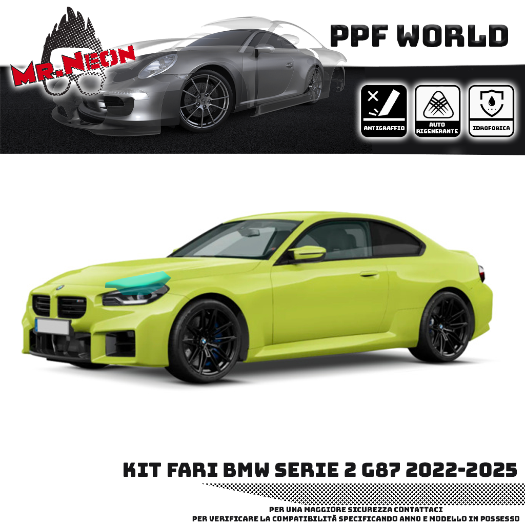Kit pellicole protettive fari BMW Serie 2 G87