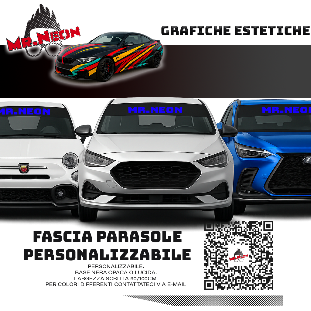 Fascia parasole personalizzata – Adesivo parabrezza auto