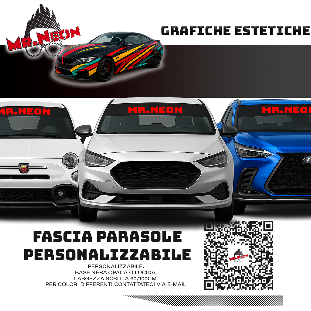Fascia parasole personalizzata – Adesivo parabrezza auto