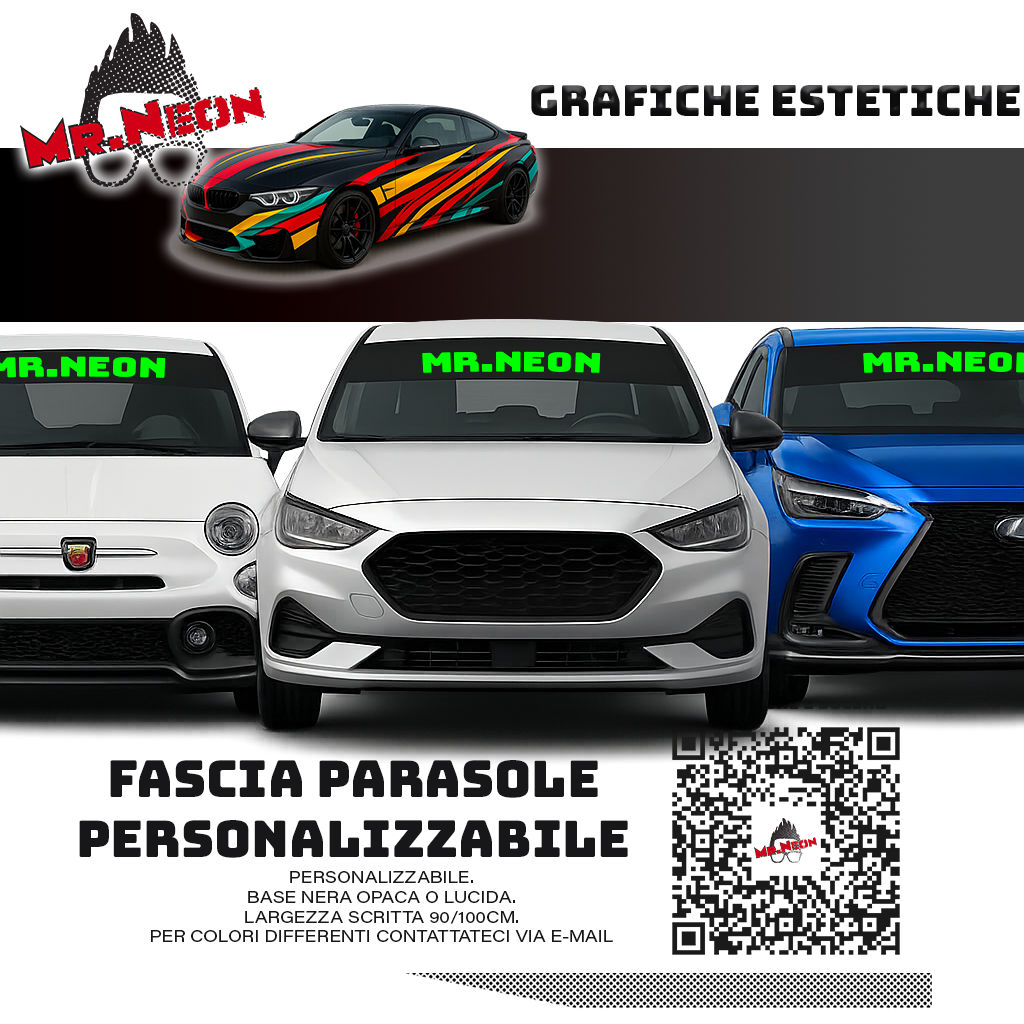 Fascia parasole personalizzata – Adesivo parabrezza auto