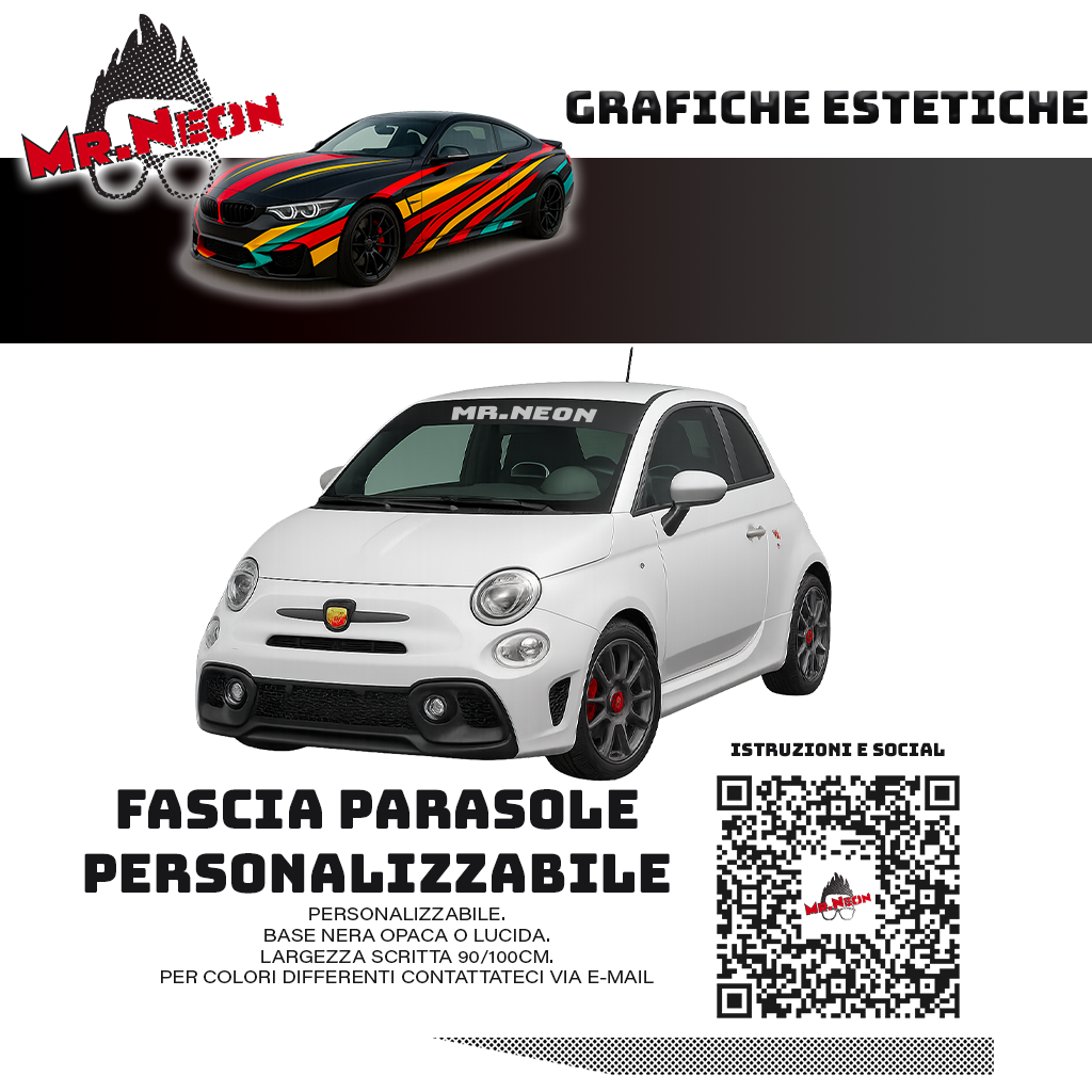 Fascia parasole personalizzata – Adesivo parabrezza auto