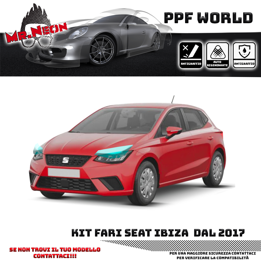 Kit Pellicola Protettiva Fari Seat Ibiza 2022 - 2025