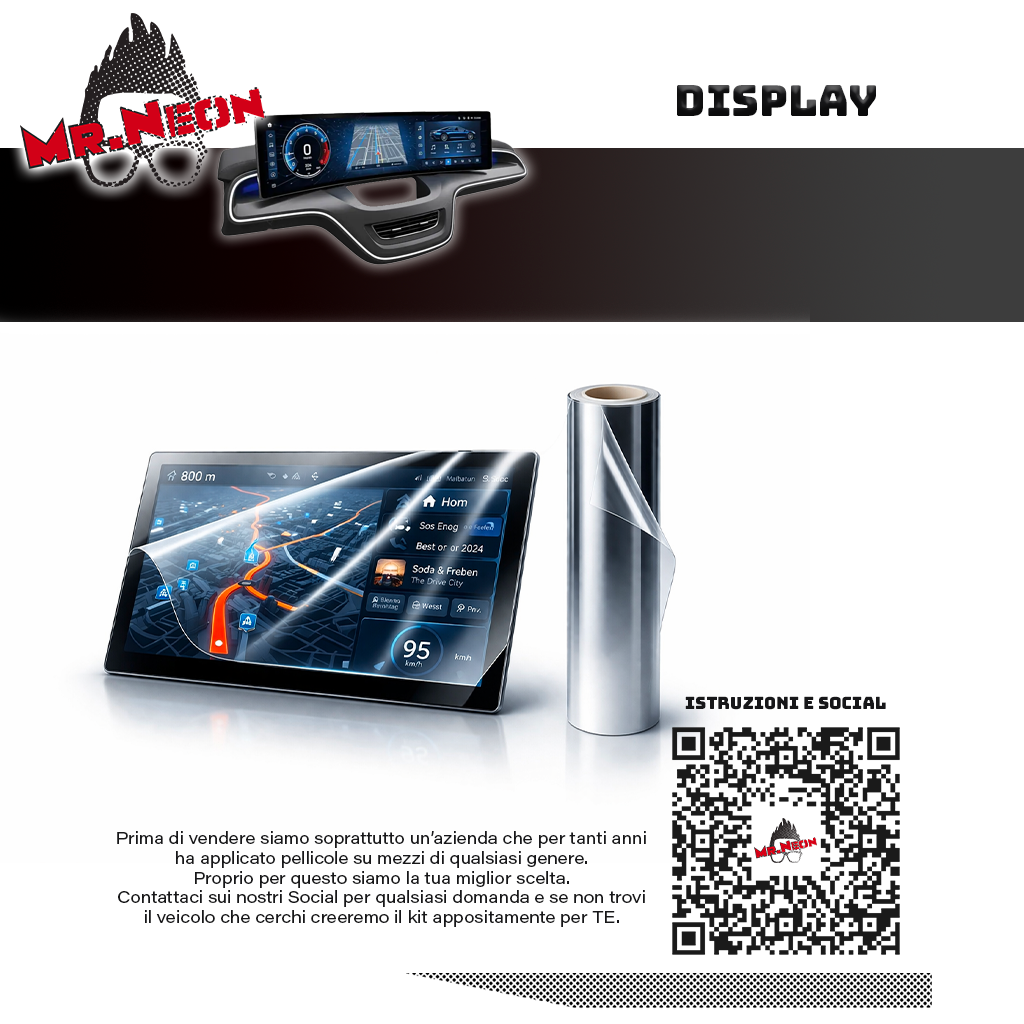 Pellicole Protettive Display Auto – Protezione Schermi Infotainment