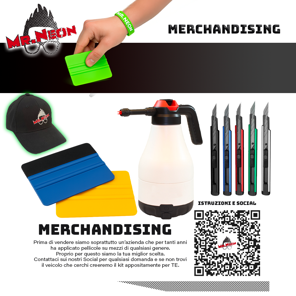 Abbigliamento e Strumenti Professionali Mr. Neon per Wrapping e PPF