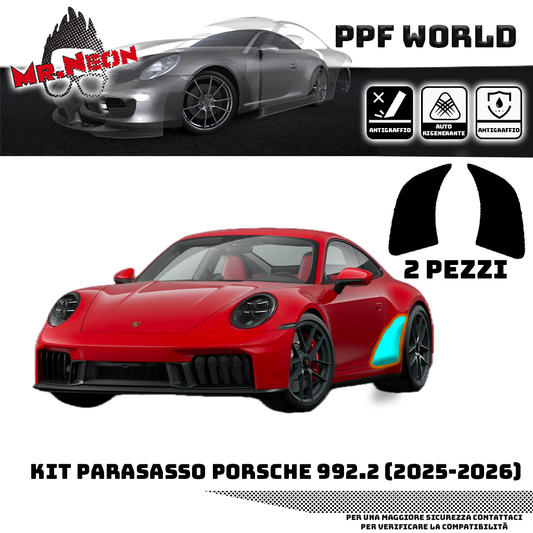 Set Parassassi PPF Anti-Sasso per Porsche 911 (992.2) – Coppia Protezioni Parafanghi Posteriori