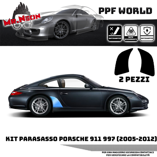 Kit Parassassi Porsche 997 2004-2008 DX + SX – Pellicola Protettiva Trasparente XPEL PPF
