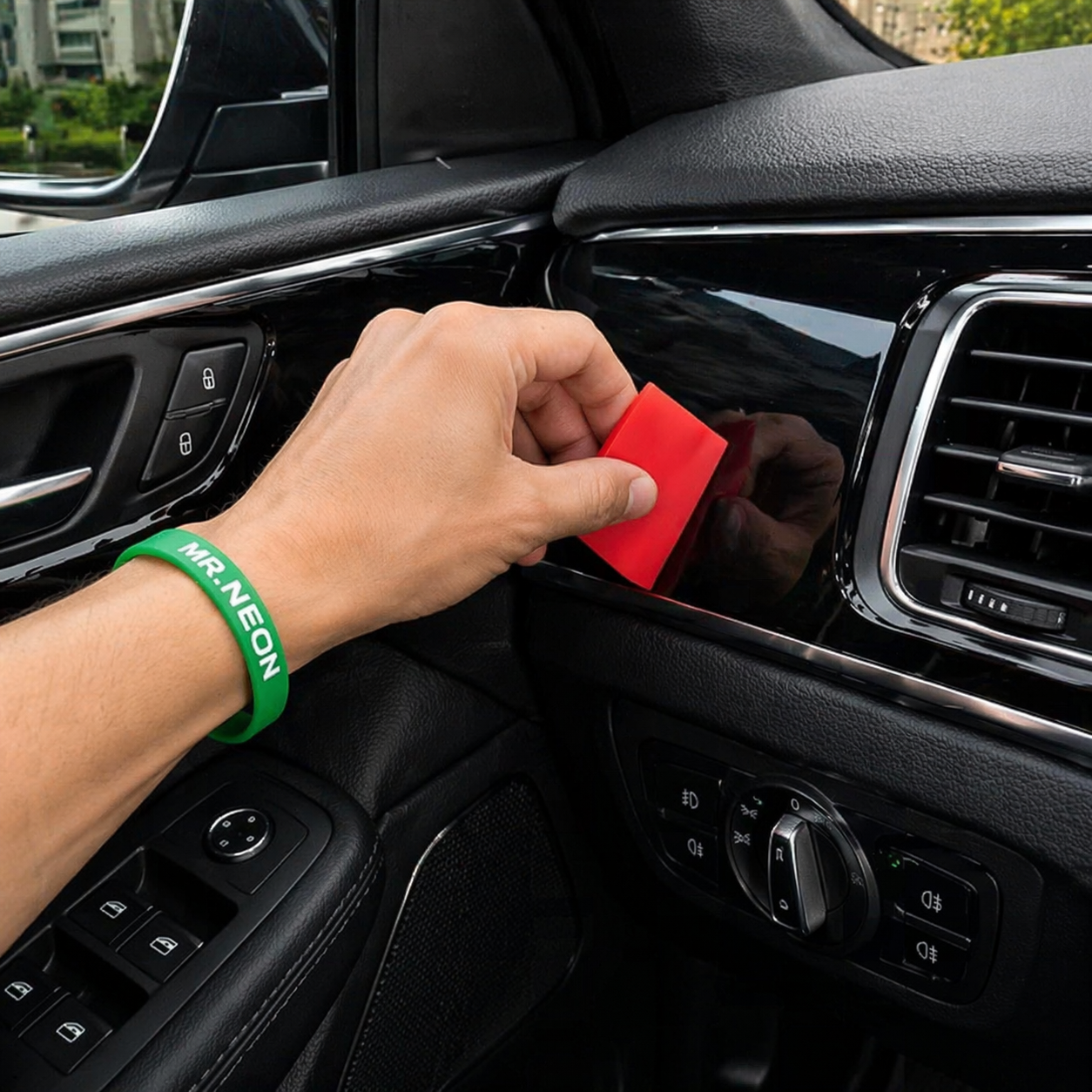 Spatola Silicone PPF 3x5 cm Rossa – Applicazione Precisione Display e Interni