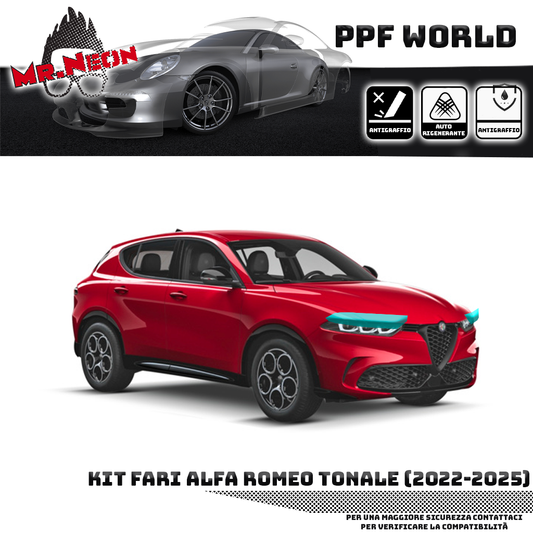 Kit Pellicola Protettiva Fari Alfa Romeo Tonale (2022–2024) – PPF Pretagliato