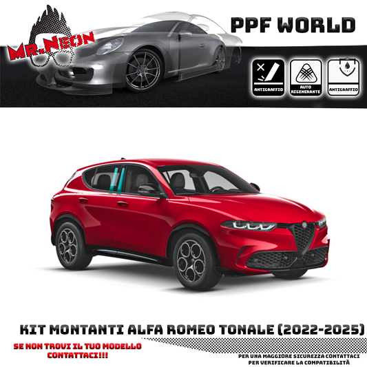 Kit Pellicola Protettiva Montanti Alfa Romeo Tonale (2022–2025) – PPF Pretagliato