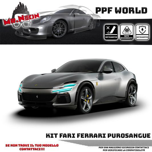 Kit Pellicola Protettiva Fari – Ferrari Purosangue (2023–2025)