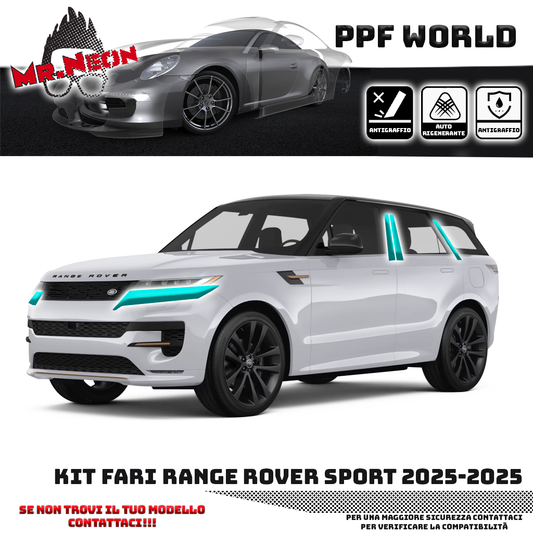 Kit Pellicola Protettiva Fari – Range Rover Sport (2024–2025)