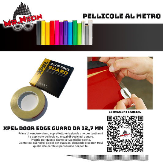 XPEL Door Edge Guard 12,7 mm × 30,48 m – Pellicola Protettiva Bordi Portiera
