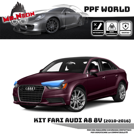 Kit Pellicola Protettiva Fari Audi A3 8V (2012–2016) – PPF Trasparente o Fotocromatico Pretagliato