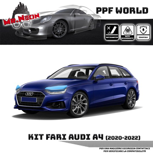 Kit PPF Fari Anteriori compatibile con Audi A4 (2019–2022) – Pellicola Protettiva Pretagliata