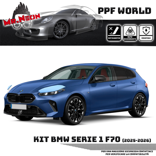 Kit Pellicola Protettiva Fari BMW Serie 1 F70 2024-2026 – PPF Trasparente o Fotocromatico Pretagliato