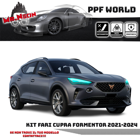 Kit PPF fari anteriori per Cupra Formentor – 2021–2024 – Pellicola protettiva trasparente