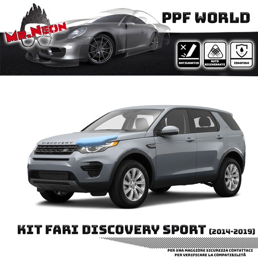 Kit Pellicola Protettiva Fari Land Rover Discovery Sport 2014-2019 – PPF Trasparente o Fotocromatico Pretagliato