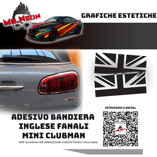Adesivi Fanali MINI Clubman F54 2015-2025 – Union Jack Oscurati