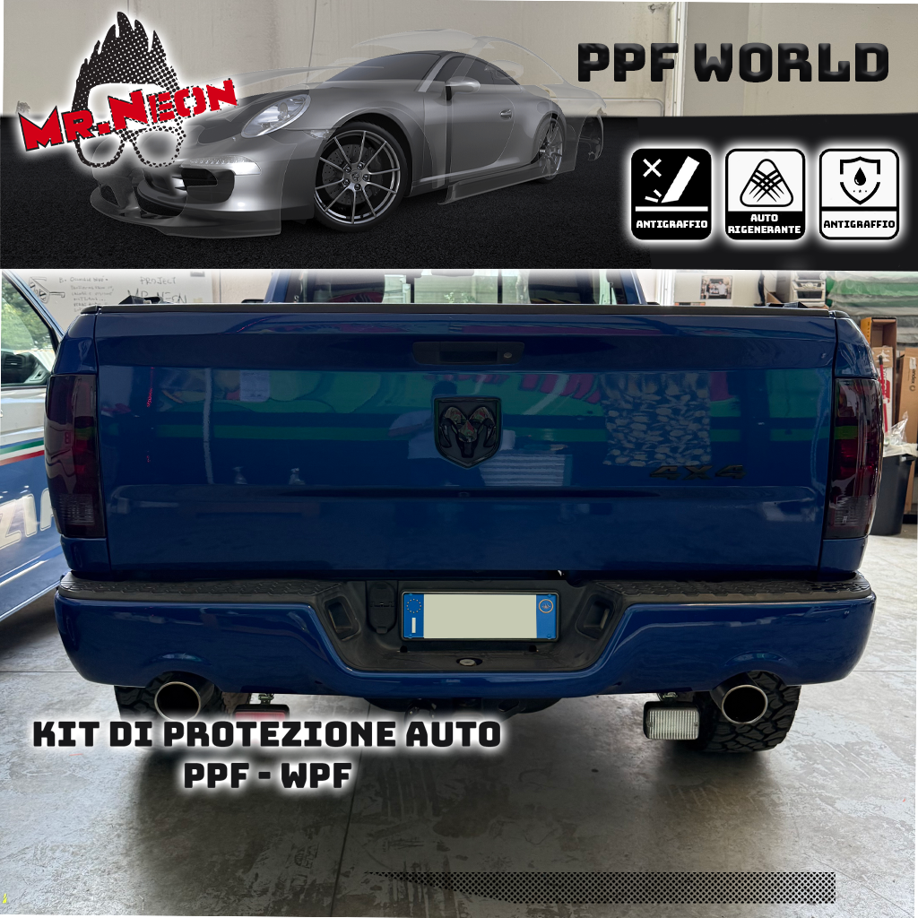Kit PPF Fari Posteriori Audi A7 C7 Facelift 2015-2018 – Chiaro, Intermedio o Scuro Pretagliato