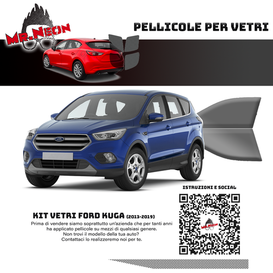 Kit Pellicole Oscuramento Vetri Anteriori Ford Kuga 2013-2019 – Pretagliati