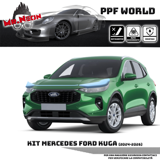 Kit Pellicola Protettiva Fari Ford Focus 2022-2026 – PPF Trasparente o Fotocromatico Pretagliato