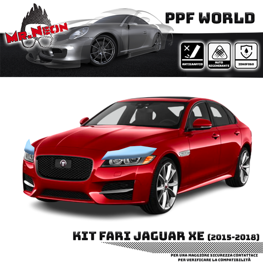 Kit Pellicola Protettiva Fari Jaguar XE (2015–2018) – PPF Trasparente o Fotocromatico Pretagliato