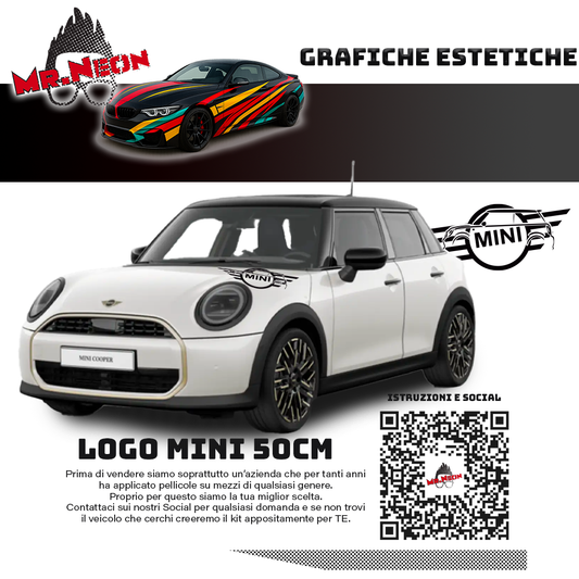 Adesivo Logo MINI Personalizzato 50 cm – Colore a Scelta o Fotocromatico