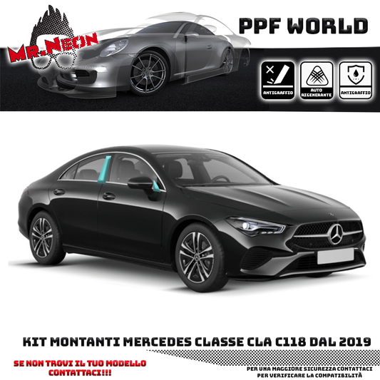 Kit Pellicola Protettiva Montanti – Mercedes CLA C118 (2019–2025)