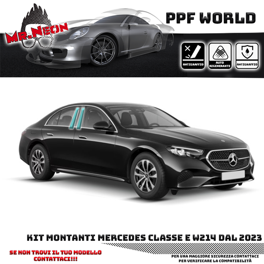Kit Pellicola Protettiva Montanti – Mercedes Classe E W214 (2023–2025)