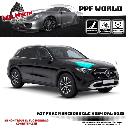 Kit Pellicola Protettiva Fari – Mercedes GLC X254 (2022–2025)