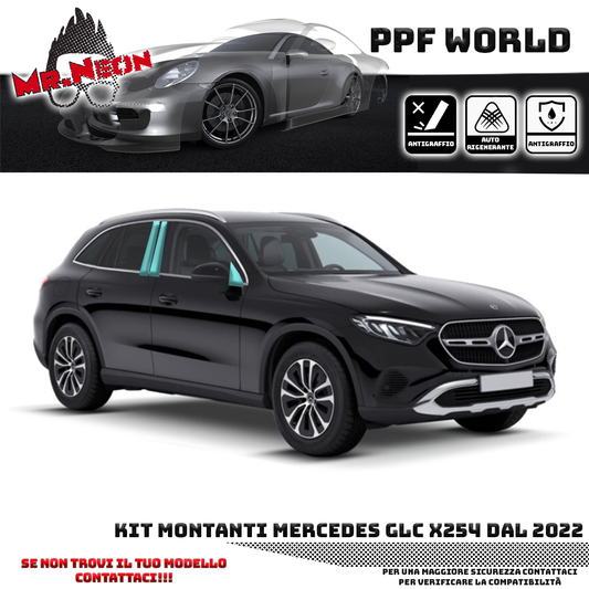 Kit Pellicola Protettiva Montanti – Mercedes GLC X254 (2022–2025)