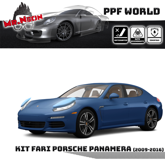 Kit Pellicola Protettiva Fari Porsche Panamera 970 (2009–2016) – PPF Trasparente o Fotocromatico Pretagliato